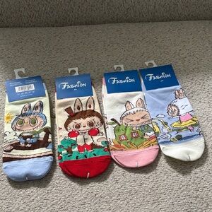 Cute Cartoon Character Socks Set